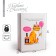Gift folding box, packaging, “cat with a ball”, 16 x 23 x 7.5 cm