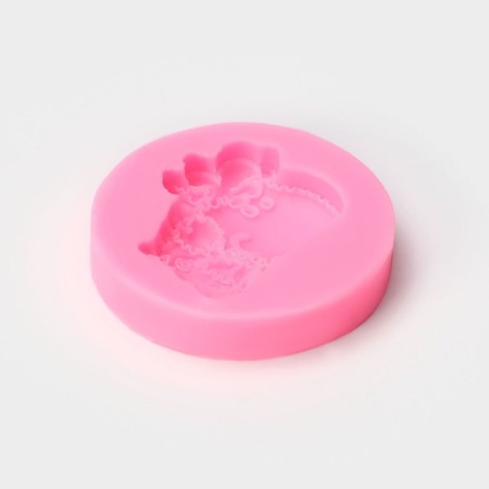 Mold "Dolly", silicone, 6.2 × 6.2 × 1.1 cm, color mix-2