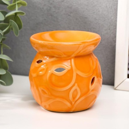 Aroma lamp ceramics "Flora" mix 8x7.7x7.7 cm-1