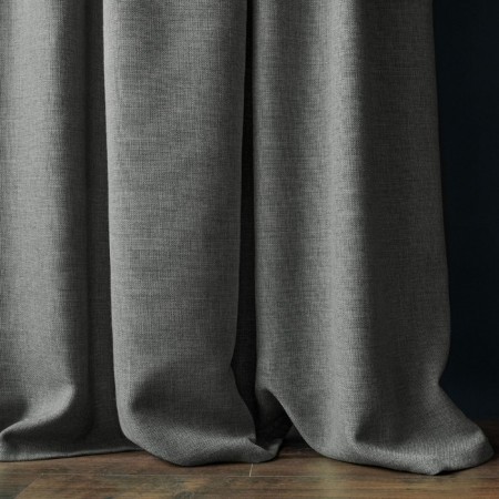 Set of curtains "Jerry", size 140 x 270 cm - 2 pcs, picking - 2 pcs, color gray-2