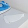 An iron nozzle heat -resistant universal share, 23 × 15.5 cm, white color