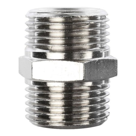NIPPEL STUT SFT-0004-003838, 3/8 ", external/external thread, nickelled brass-2