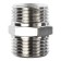 NIPPEL STUT SFT-0004-003838, 3/8 ", external/external thread, nickelled brass