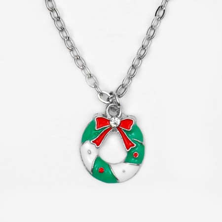 Pens "Wreath" with a bow, colored in silver, 46 cm