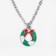 Pens "Wreath" with a bow, colored in silver, 46 cm
