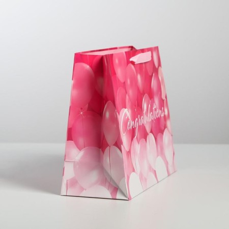 Gift Laminated Horizontal Package, Packaging, Congratulations!, Ml 27 x 23 x 11.5 cm-1