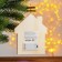 New Year's decor with backlight "House" 2aa, 2x15x18.3 cm