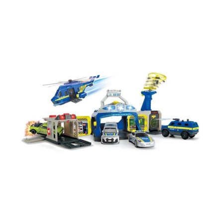 Set "Police Headquarters", 4 cars and 1 helicopter, light/sound