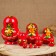 Matryoshka "cutie", red, 10 puppet, suite