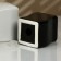 Ceramic set for spices on the Kitchen metal stand, 2 pcs, white-black color