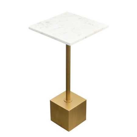 Clean Svein table, 300 × 300 × 630 mm, marble / gold color-3