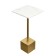 Clean Svein table, 300 × 300 × 630 mm, marble / gold color