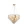 Crystal chandelier with Ambrella Light, Traditional, Tr5258, E27, Color Gold