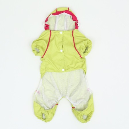Combiason for dogs, demi -season with a bag, size S (DS 25, OG 33, Osh 23 cm), light green-10