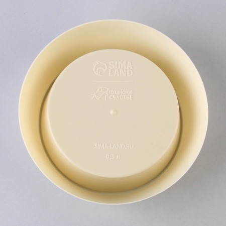 Plastic bowl 300 ml, beige-7