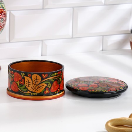 Box "Berry", large, 14 × 7 cm, Khokhloma-1