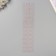 Sticker of rhinestones plastic "suspensions" pink 35x8 cm