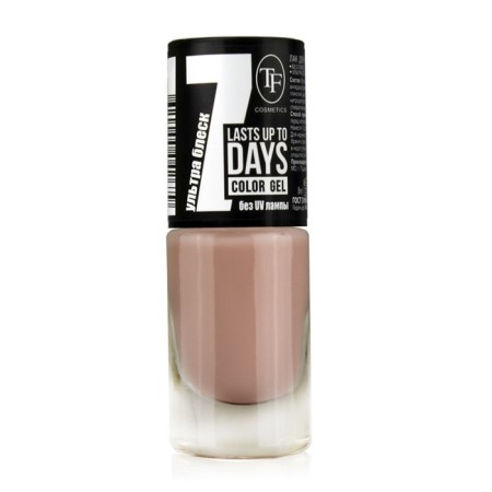 TF Color Gel nail polish, tone 295 pink/translucent, 8ml