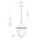 Sadovo-park lamp Feron PL595, IP44, E27, 60 W, 195x195x885 mm, brown color
