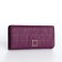 Women's wallet on magnet, purple color