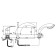 Bath mixer Haiba HB1121, cut, 3 holes, chrome