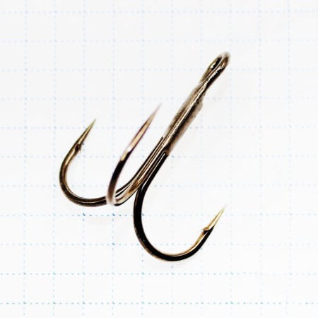 KOI Round Treble hook, size 20 int, BN color, tee, 5 pcs.