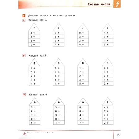 Mathematics. Quick account within 20. A set of materials for the student-7