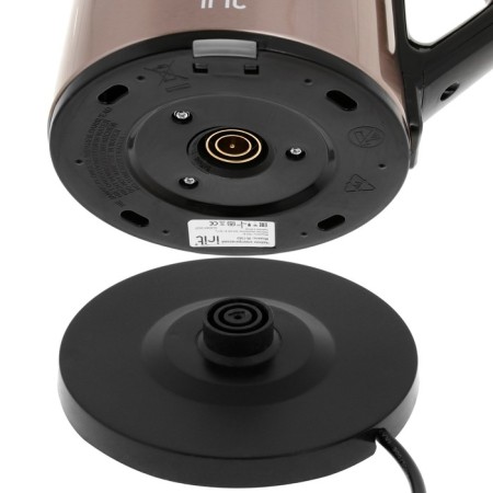 Electric kettle IRIT IR-1363, metal, 1.8 l, 1500 watts, beige-black-6
