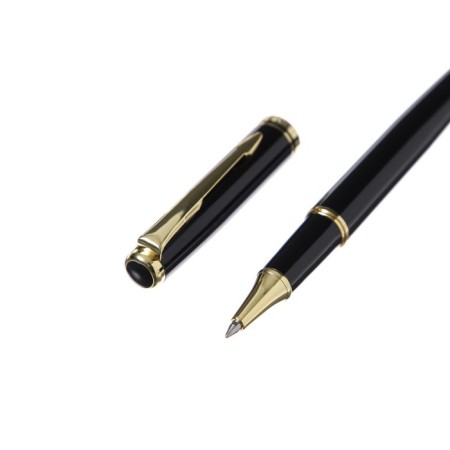 Handle Gift Roller in the leatherette case, the case is black, gold-3