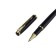 Handle Gift Roller in the leatherette case, the case is black, gold