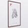 Photo frame wood 40x60 cm (1702) (plastic screen)