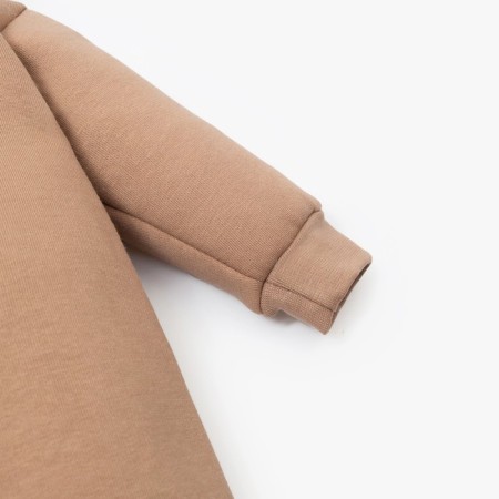 Combineson with a hood of crumbs, I am Basic Line, height 62-68 cm, brown-5