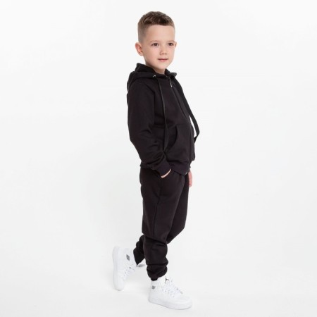 Costume for a boy (sweatshirt/pants), black color, height 140 cm-3