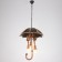 Chandelier 1353/3 E14 40W Black 47x47x90 cm