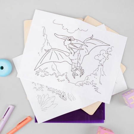 Set for burning “Warm pictures. Dinosaurs "-3