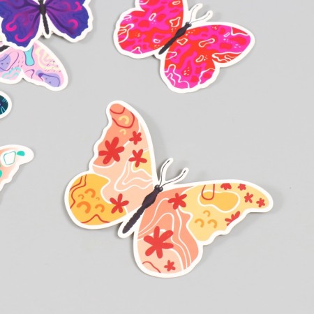 Butterflies cardboard "abstraction" set 12 pcs h = 4-10 cm-3