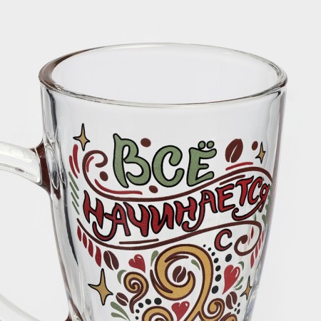 Glass glass for tea/coffee "Coffee bar", 250 ml-2