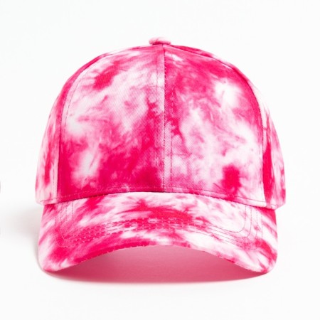 Women's cap TIE-DYE MINAKU, Fuchsia color, size 54-56-2