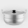 Aluminum pan, 6 l, hemispherical, metal cover