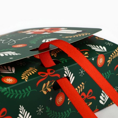 Box folding double -sided "Nutcracker", 16.5 x 12.5 x 5 cm, without tape, new year-3