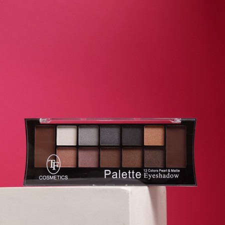 TF Color Paltte Eyeshadow Features 12 shades, tone 02c brown-beige gamut-1
