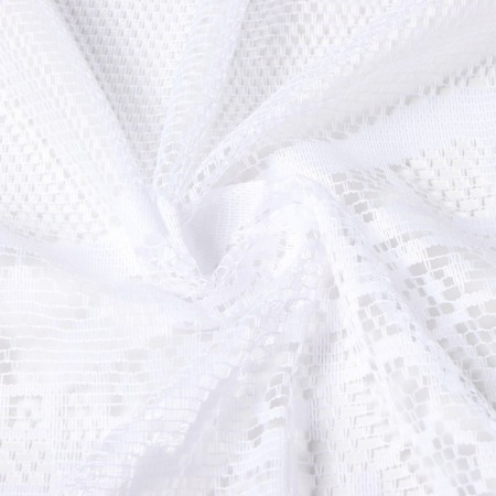 Curtain on the curtain tape 245x165cm, art.r.m509b, white, PE 100%-1
