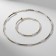 Set 2 objects “necklaces, bracelet” Noel, beads No. 4, white color in gold