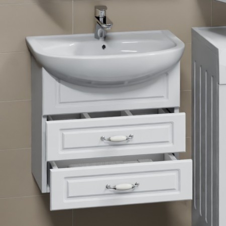 Tumba "Verona-60" 2 boxes suspended with the sink "Saturn 60"-2