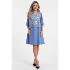 Women's dress, size 46, blue color