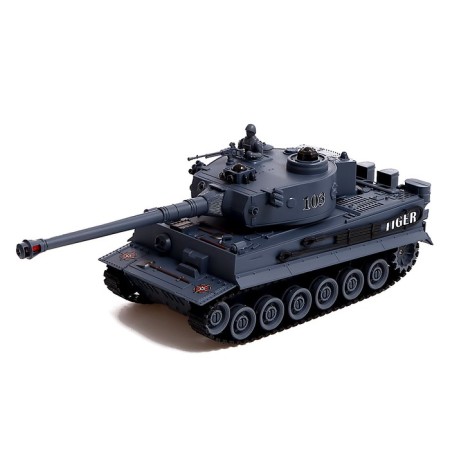 T34 vs Tiger tank battle, radio control, 2 tanks, light and sound-1