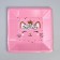 A plate disposable paper square "cat", 21 cm