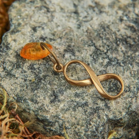 Tailor-Talisman "Infinity", natural amber-5