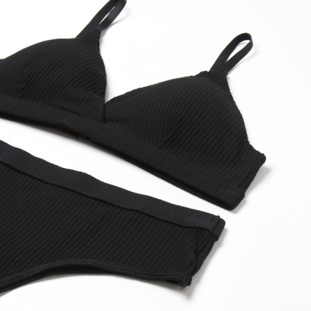 Female set (top, panties) Black color, size 42-44-9