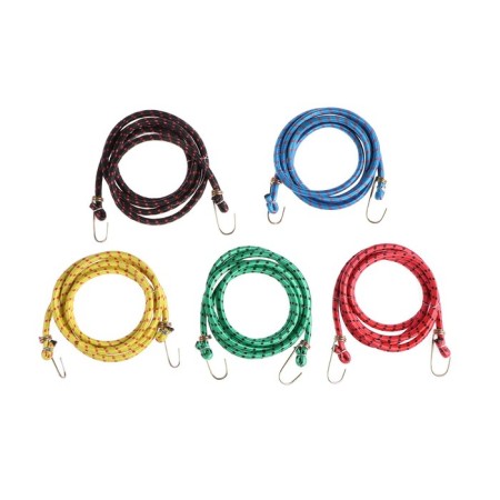 Gum for luggage mounting, 200 cm, metal hooks, mix-2